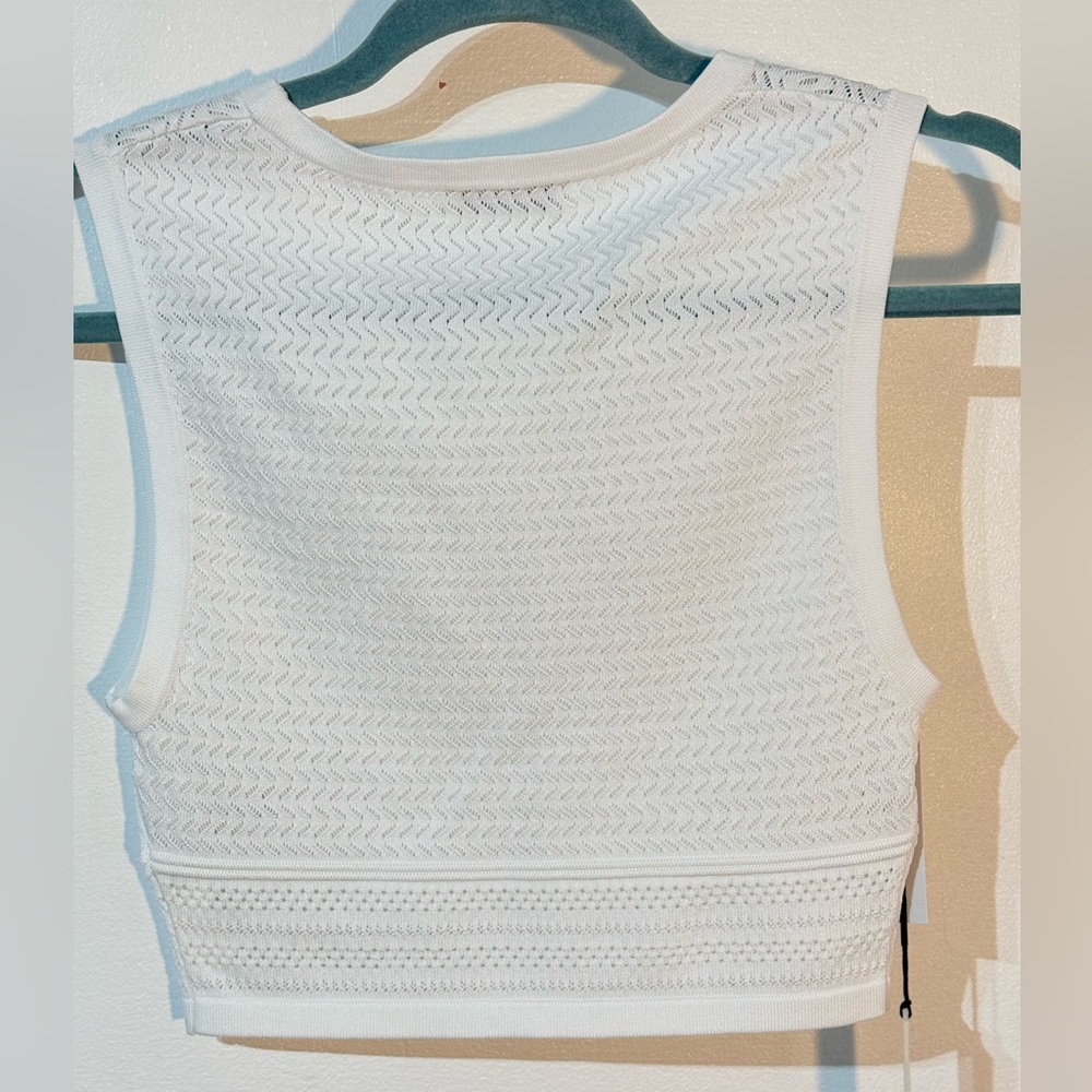 Babaton White Knit Cropped Tank - Picture 6 of 6